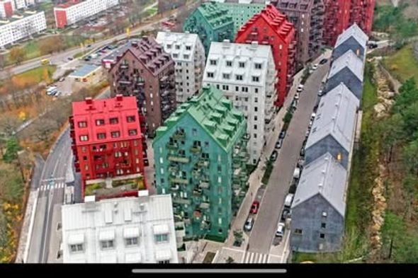 Modern 1a 30m² med balkong i Alby