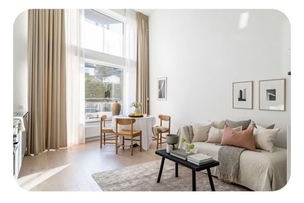 Modern loftlägenhet med takterrass