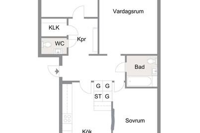 Rymlig 3:a med balkong och garage i Malmö