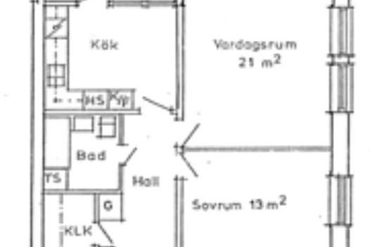 Möblerad 2:a med balkong nära natur och pendlingsmöjligheter