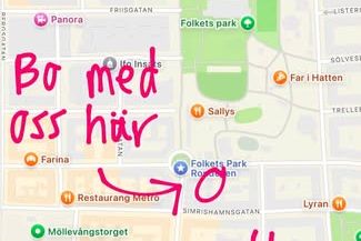 Rum uthyres på Möllan – allt ingår