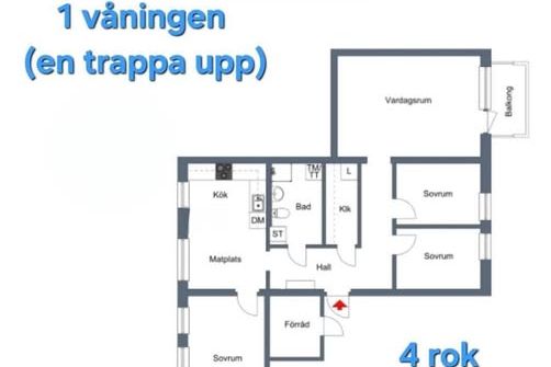 Möblerad 4:a i Lövgärdet nära sjö