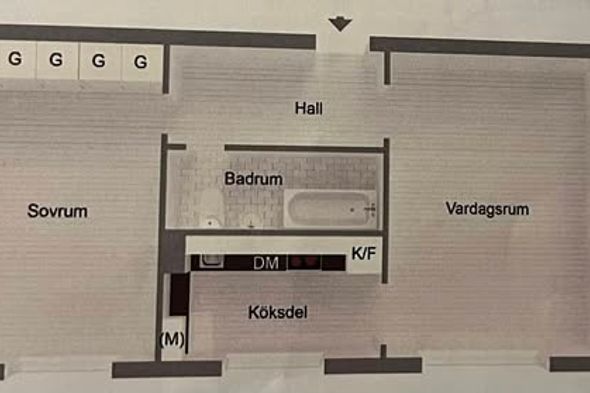 Möblerad 2 rok i Brandbergen