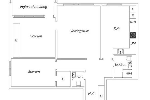 Nyrenoverad 3a i Högaholm med balkong