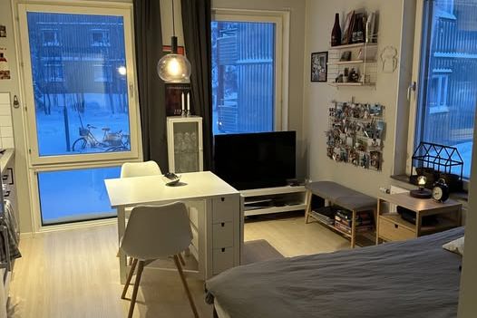 Möblerad 1:a nära universitetet, 5600 kr