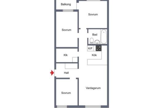 Studentrum i Flogsta – från 1/9