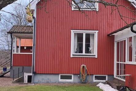 Charmigt källarrum på lantgård i Bänorp