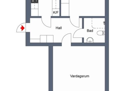Möblerad 2:a vid Campus uthyres