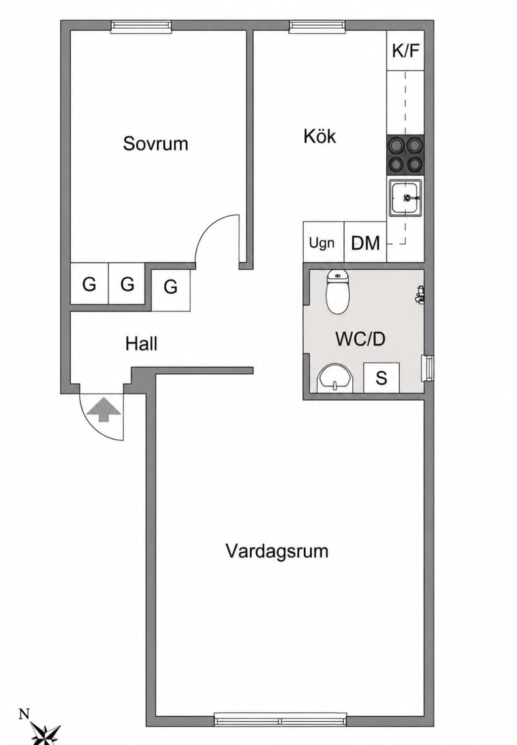2 rok · 49 m² i Degerfors – bild 2