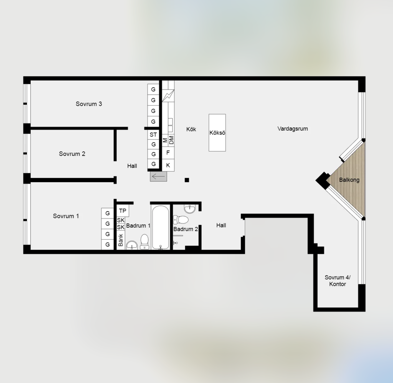 Lägenhet, 5 rooms, 153 sqm, Gustavsberg – bild 18