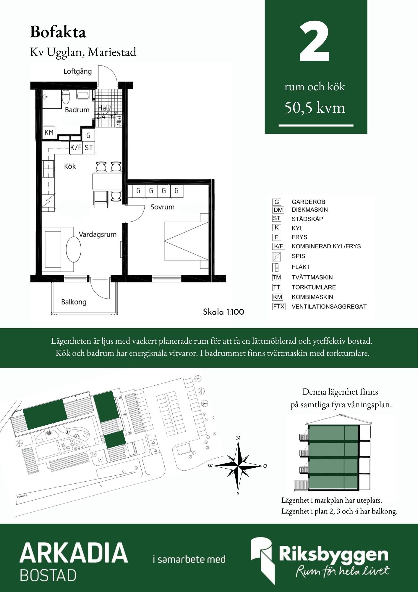 2 rok · 50 m² i Mariestad – bild 17