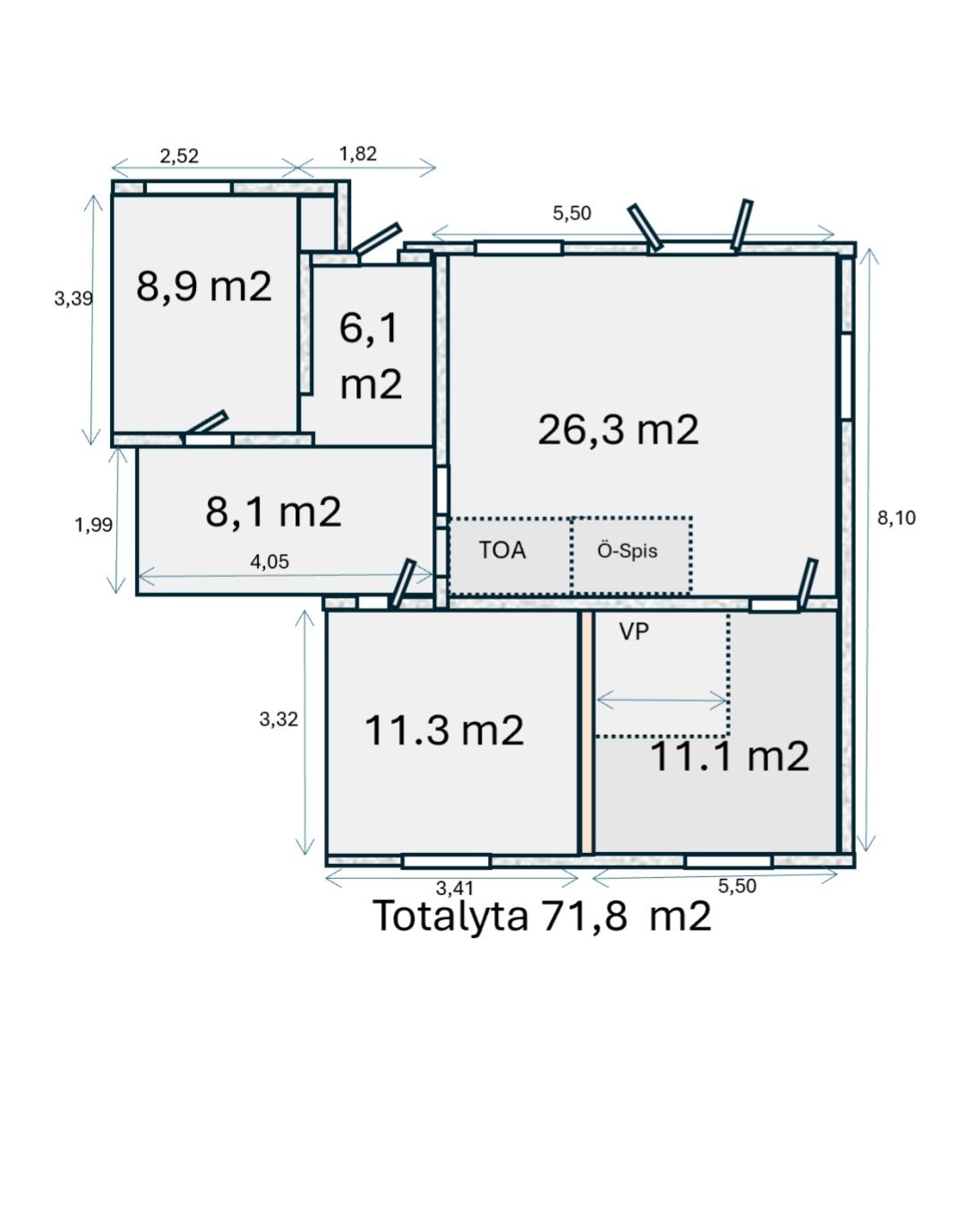 Villa/Hus, 3 rooms, 70 sqm, Lidingö