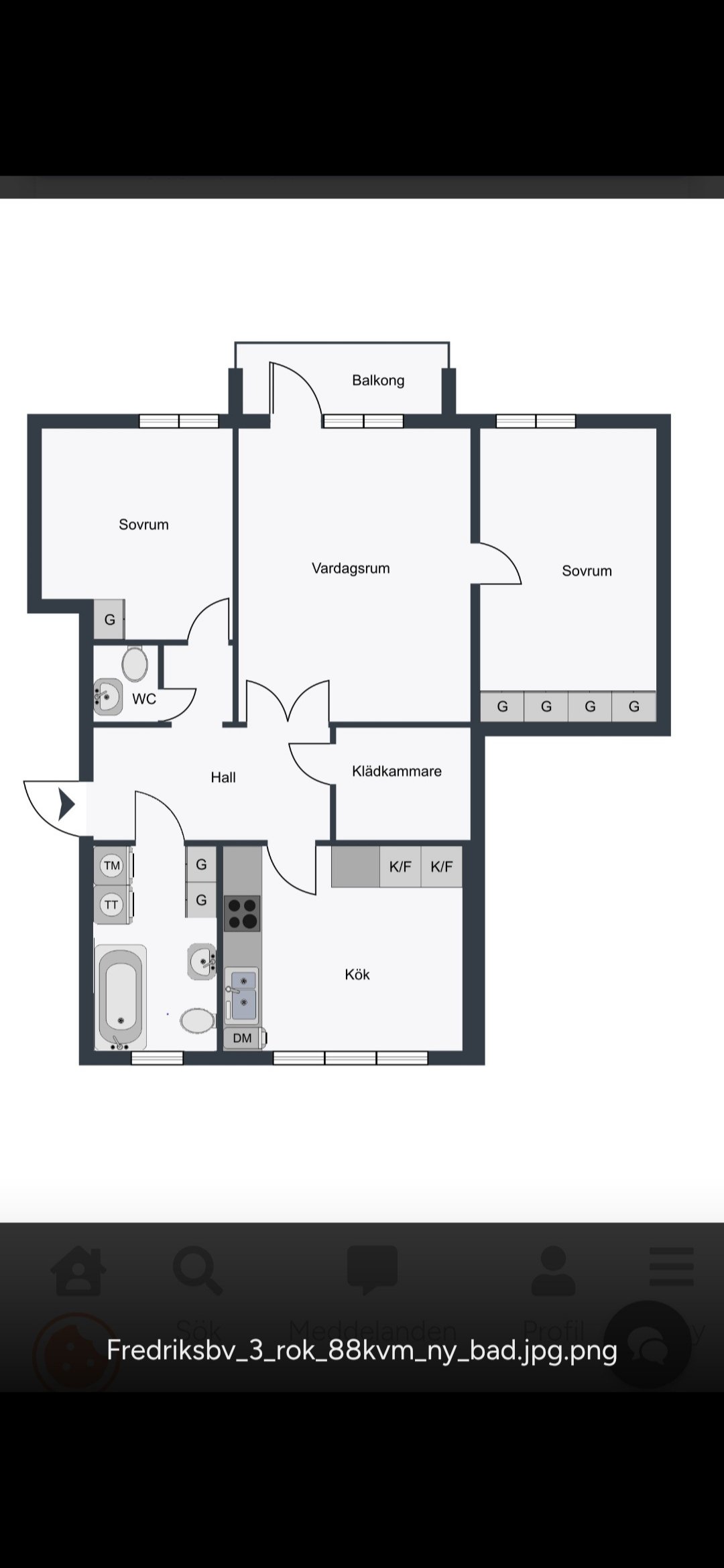 Lägenhet, 3 rooms, 15 sqm, Rönninge – Rönninge