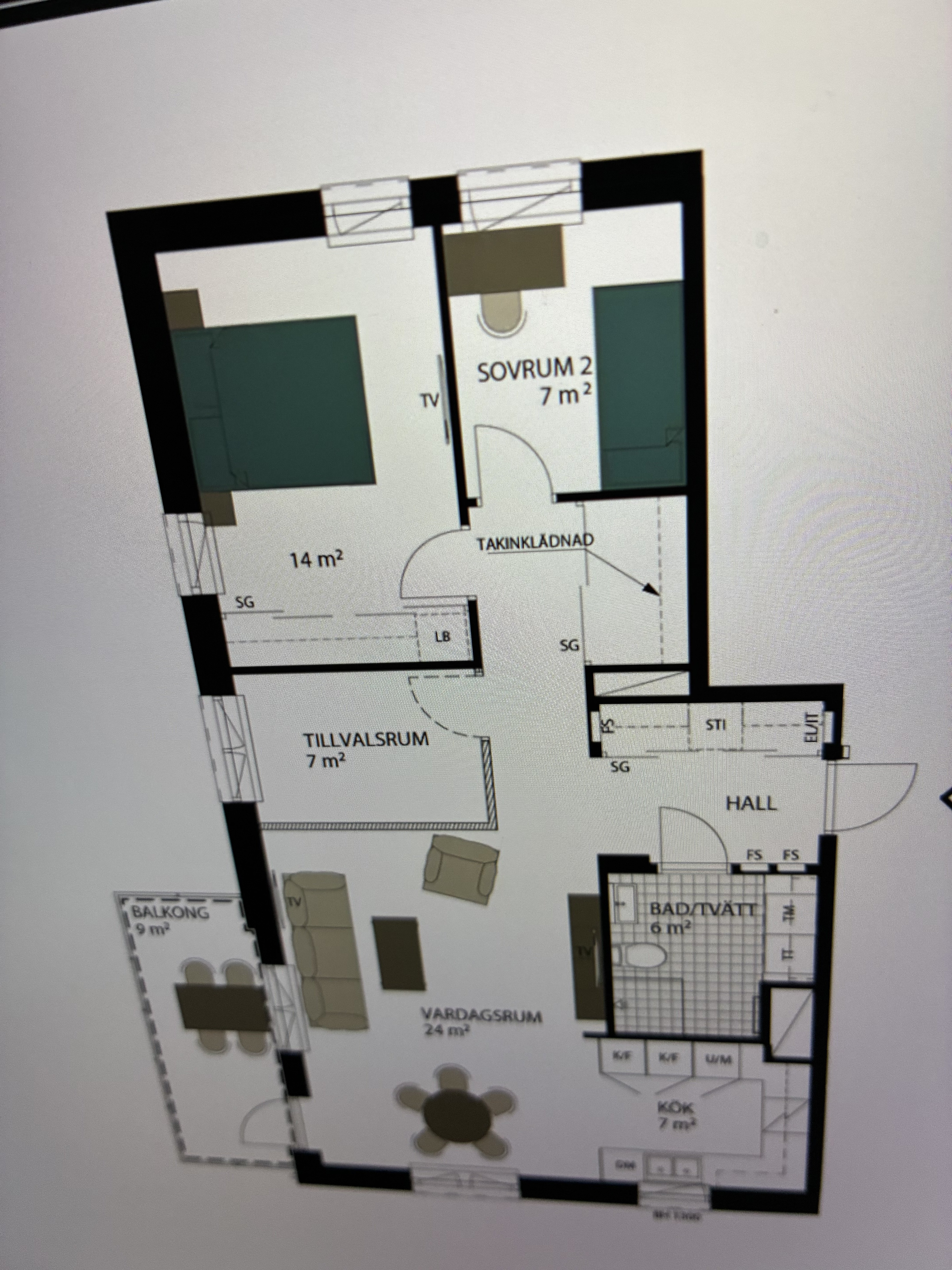 Lägenhet, 3 rooms, 7 sqm, Nacka – Nacka