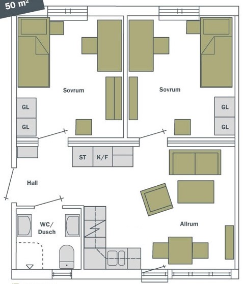 3 rok · 50 m² i Haninge Stockholm – bild 15
