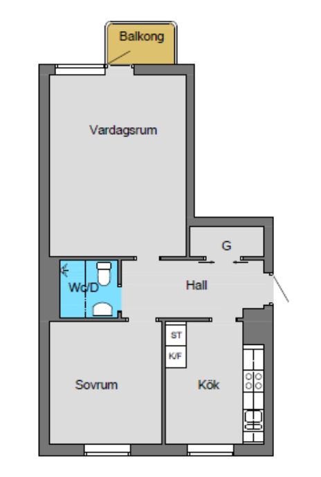 2 rok · 52 m² i Köping – bild 6