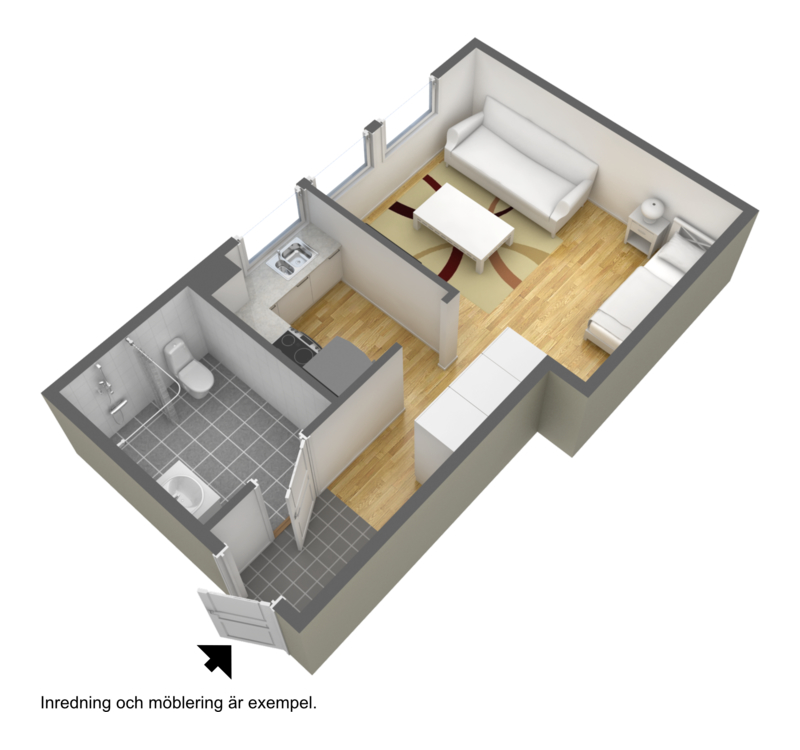 Lägenhet, 1 rooms, 30 sqm, Borås – bild 2