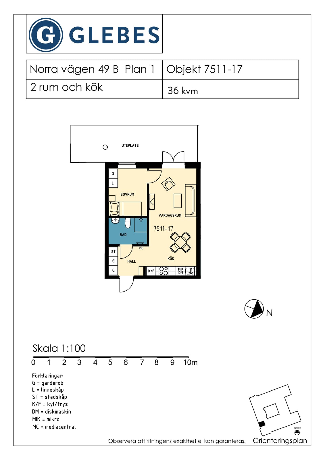 2 rok · 36 m² i Kalmar – bild 8