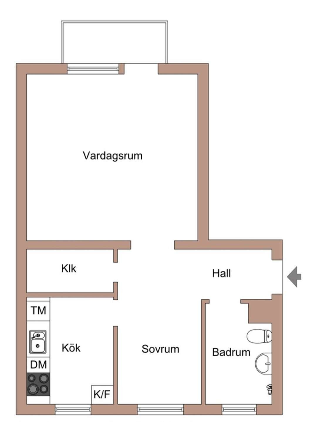 2 rok · 39 m² i Bromma – bild 6