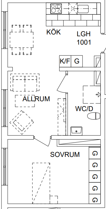 Lägenhet, 2 rooms, 50 sqm, Helsingborg – bild 17
