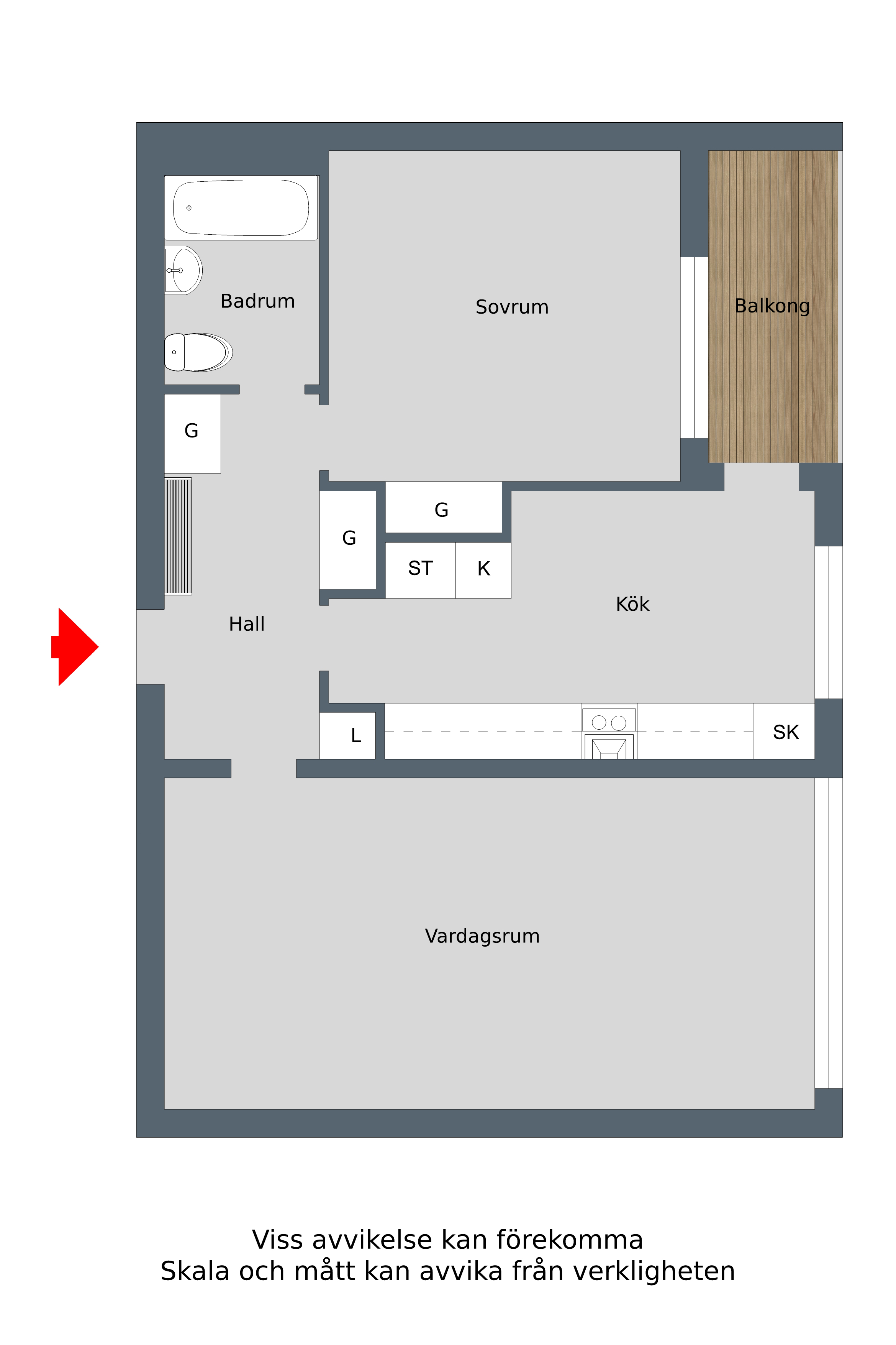 Lägenhet, 2 rooms, 63 sqm, Finspång – bild 5