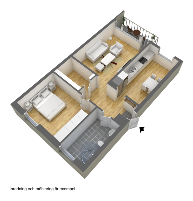 Lägenhet, 2 rooms, 78 sqm, Borås – bild 2