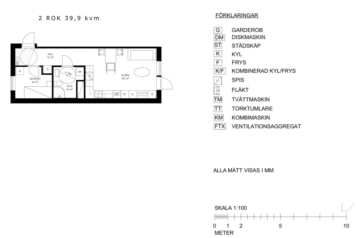 1 rok · 39 m² i Alvesta – bild 16