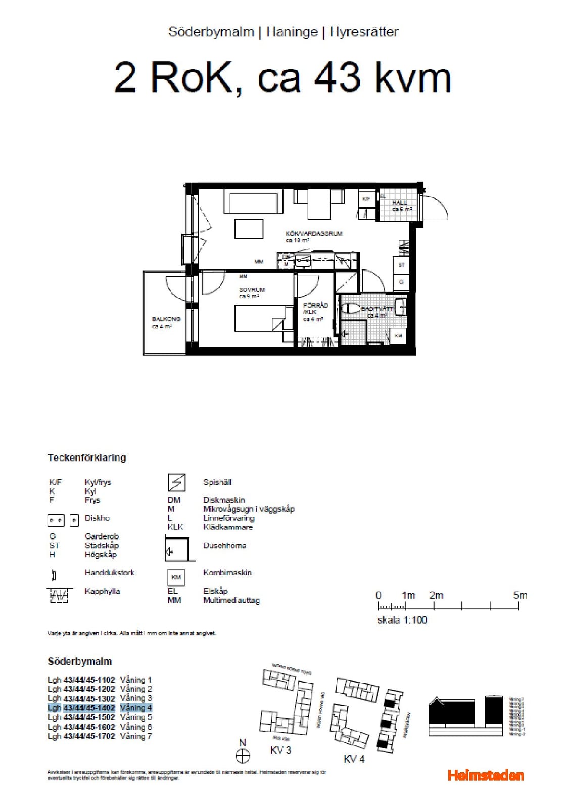 2 rok · 42 m² i Handen – bild 9