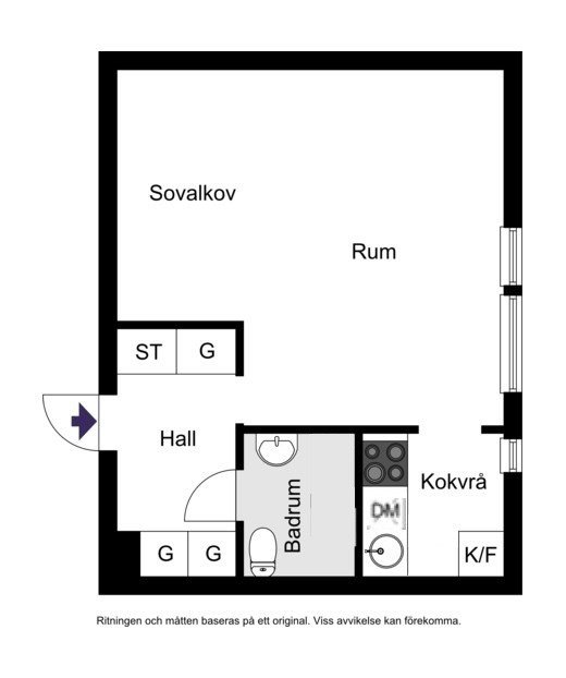 Lägenhet, 2 rooms, 31 sqm, Hägersten – bild 8