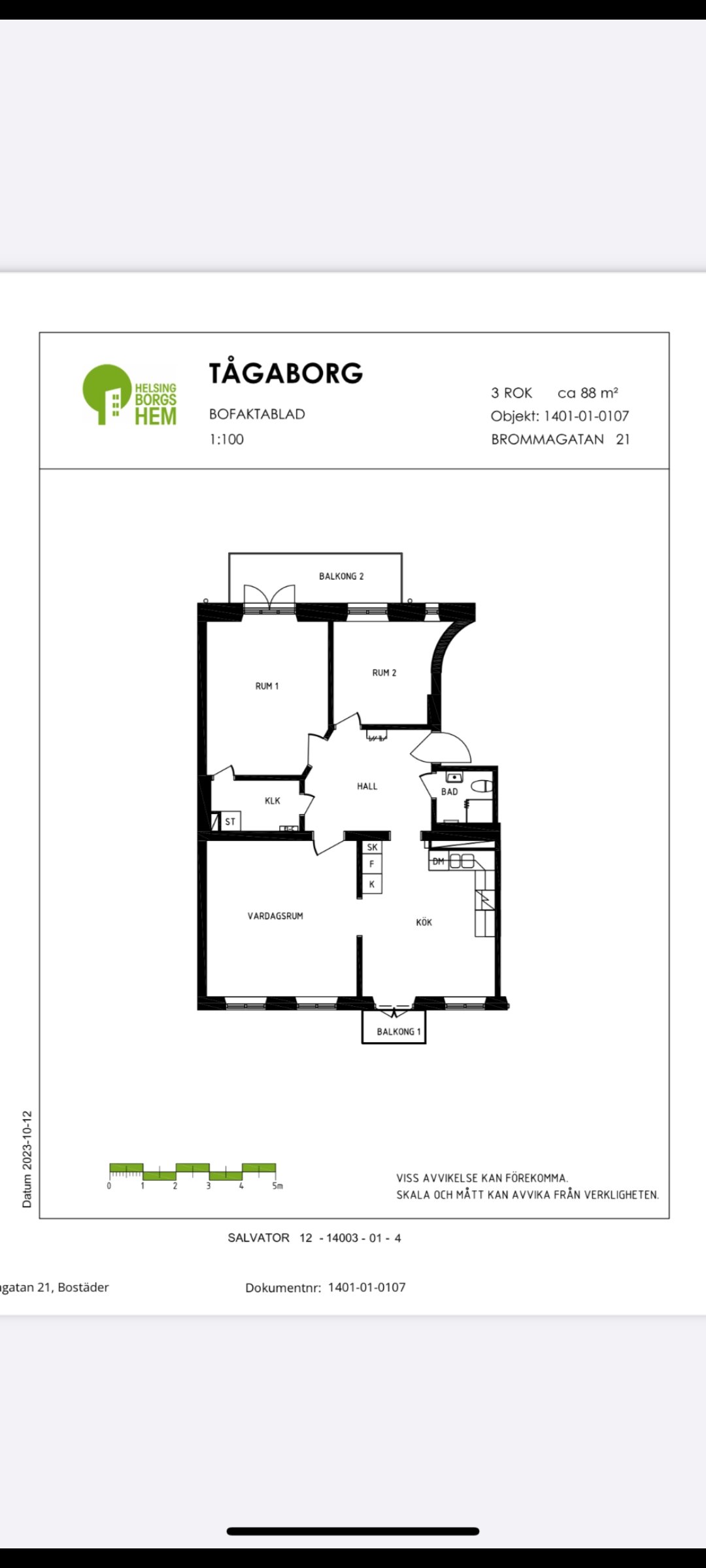 Lägenhet, 3 rooms, 88 sqm, Helsingborg – bild 13