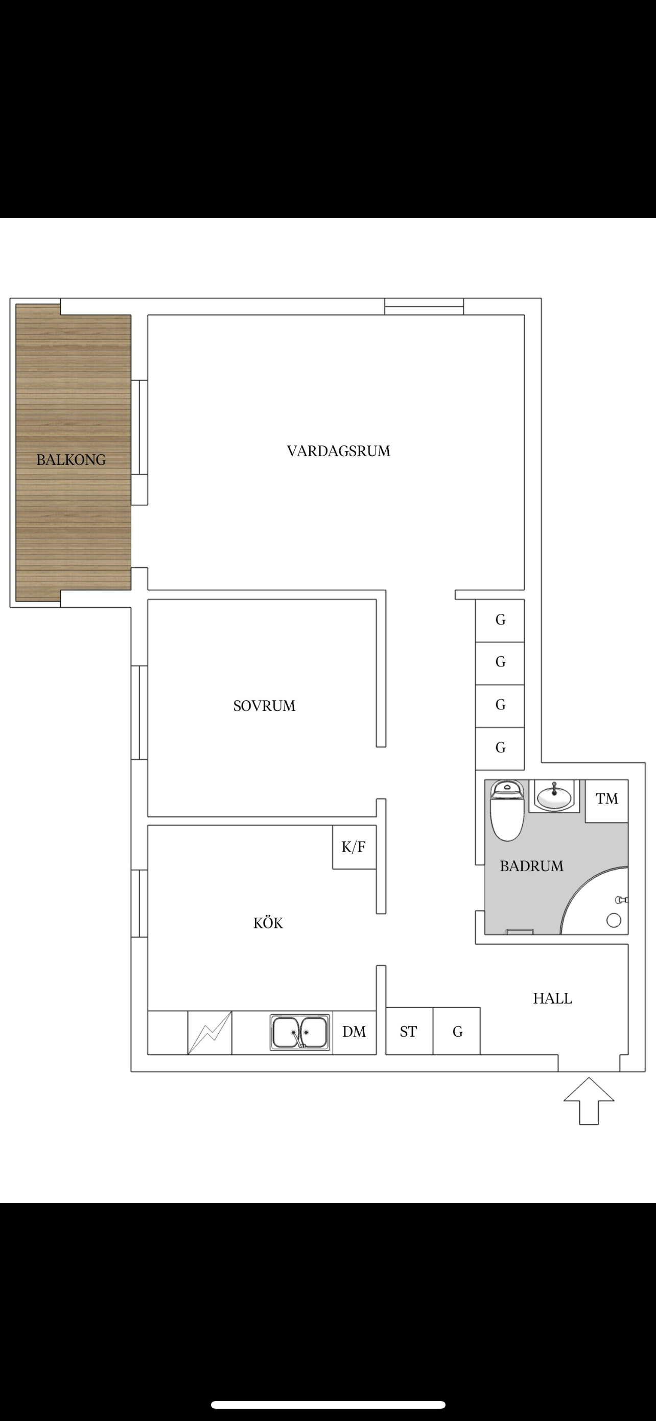 2 rok · 55 m² i Handen – Handen