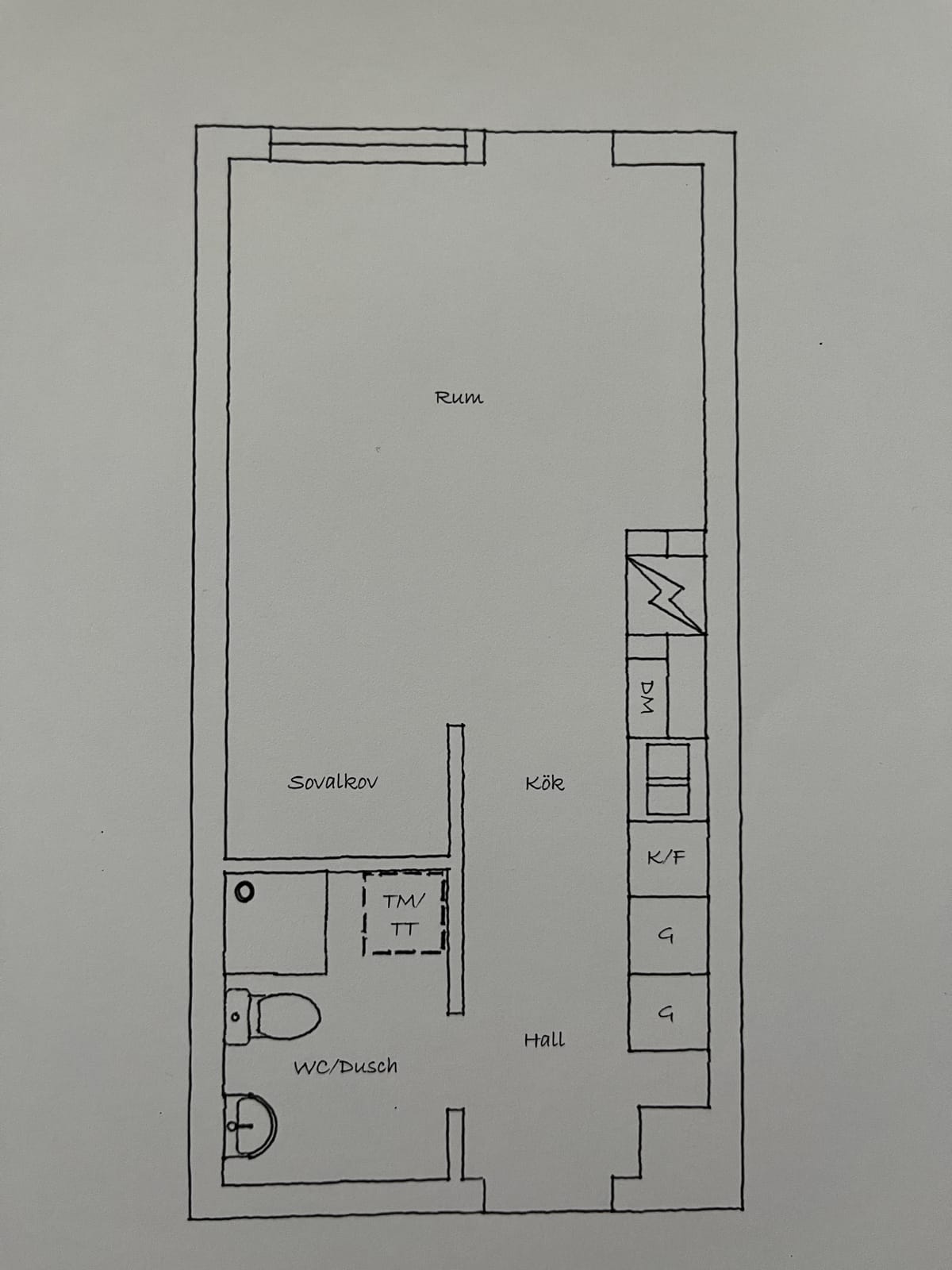 Lägenhet, 1 rooms, 29 sqm, Uppsala