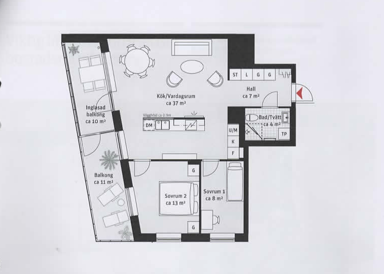 3 rok · 72 m² i Helsingborg – bild 5