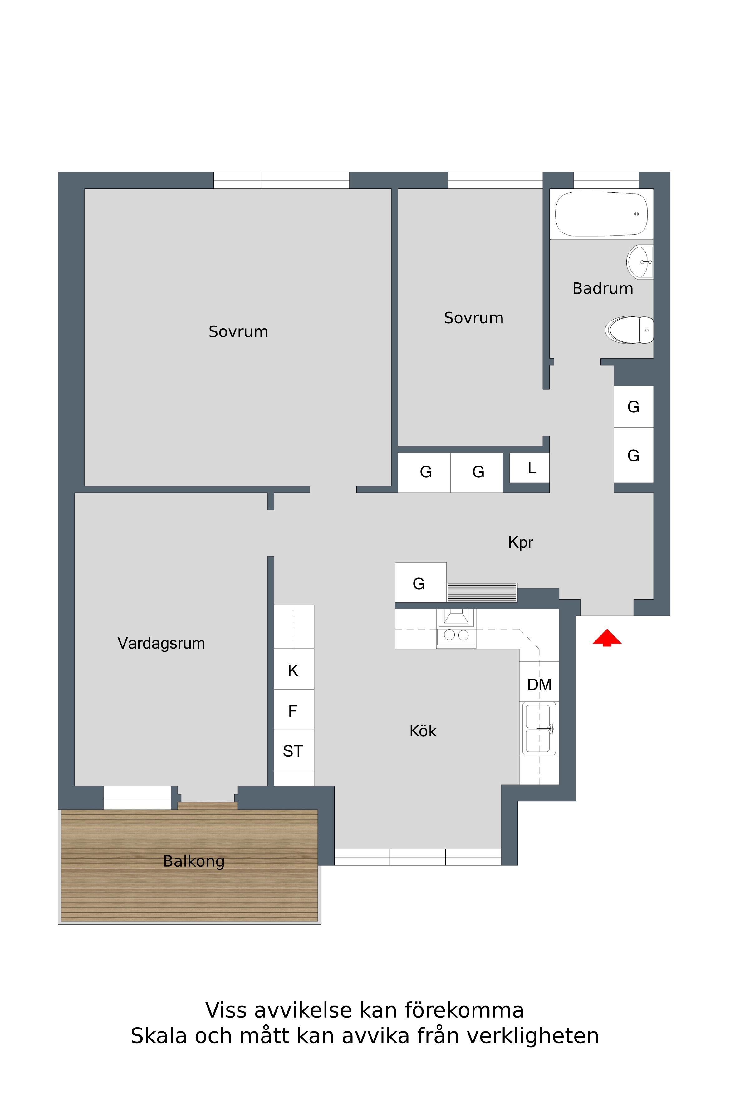 Lägenhet, 3 rooms, 71 sqm, Finspång – bild 6