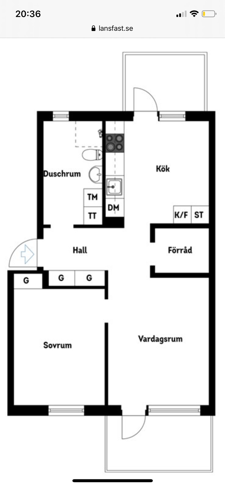 2 rok · 58 m² i Nyköping – bild 8