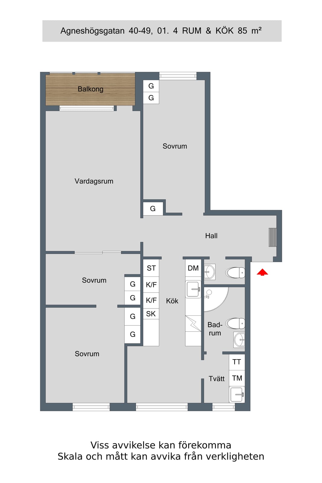 4 rok · 85 m² i Motala – bild 30