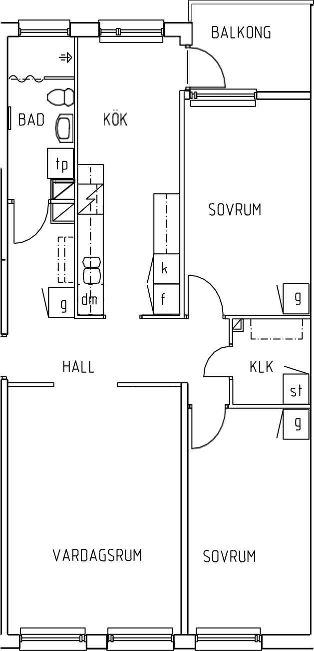 Lägenhet, 3 rooms, 80 sqm, Finspång – bild 9
