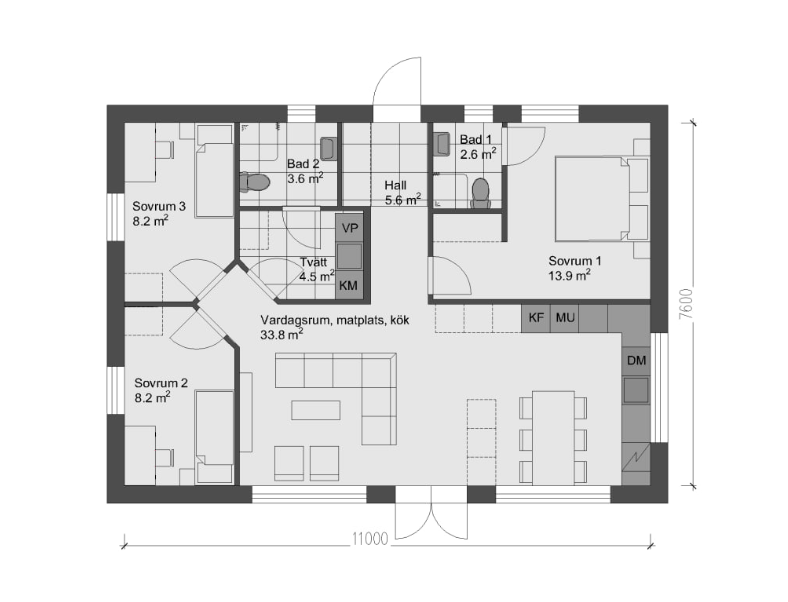 Villa/Hus, 4 rooms, 86 sqm, Katrineholm – bild 5