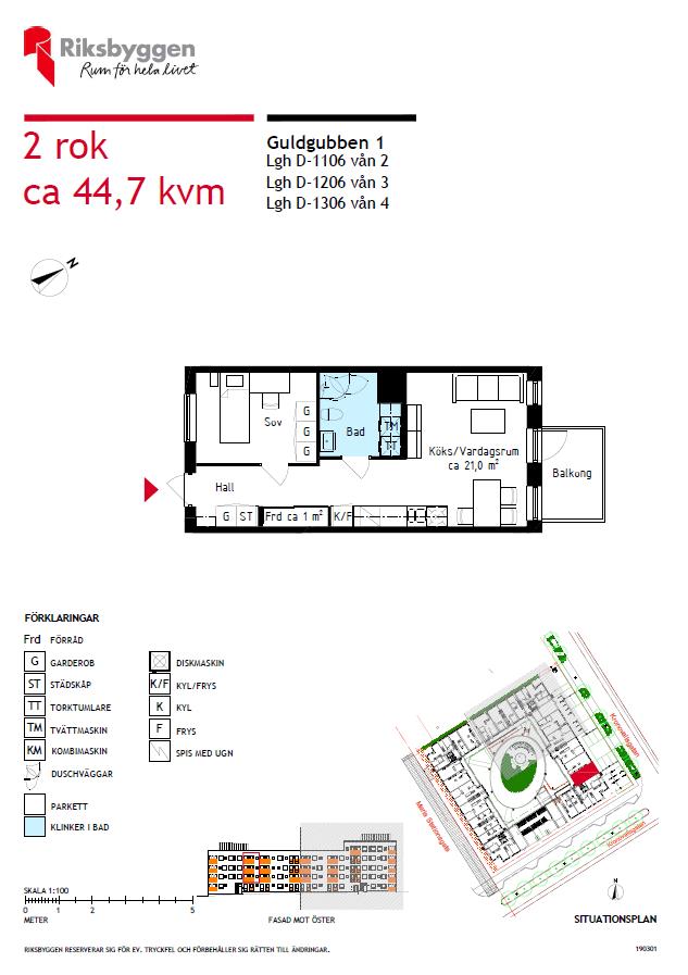 Lägenhet, 2 rooms, 44 sqm, Helsingborg – bild 10