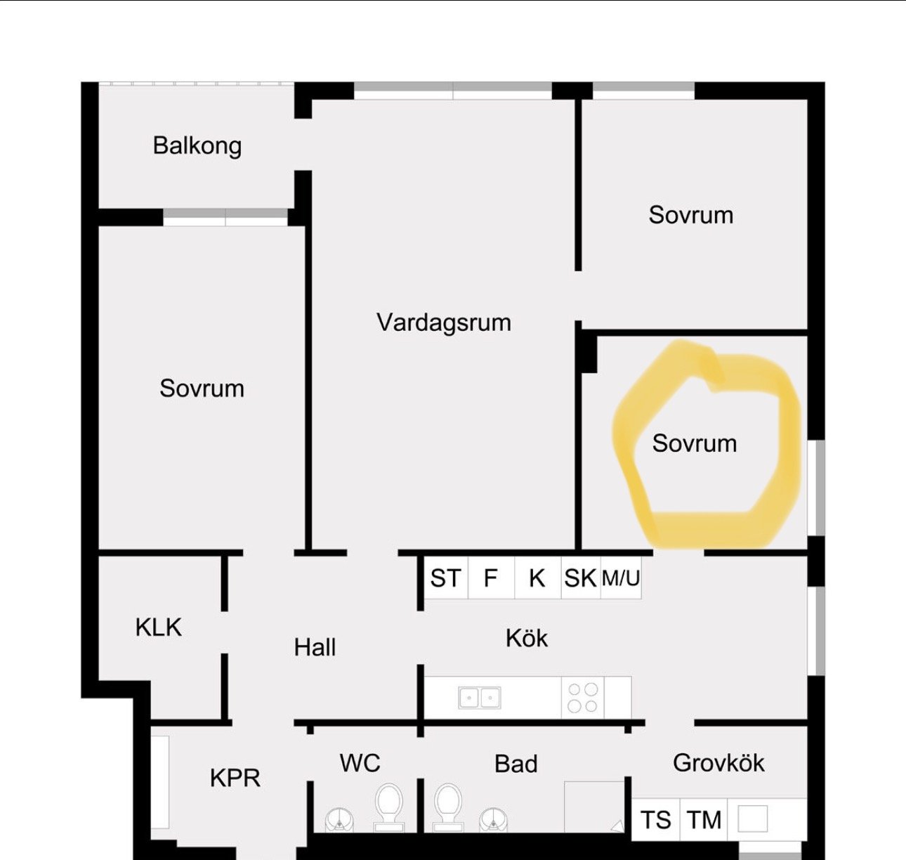 Lägenhet, 1 rooms, 98 sqm, Upplands Väsby – bild 2