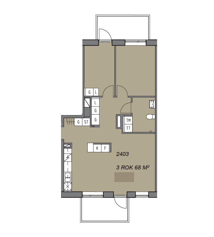 Lägenhet, 3 rooms, 68 sqm, Helsingborg – bild 6
