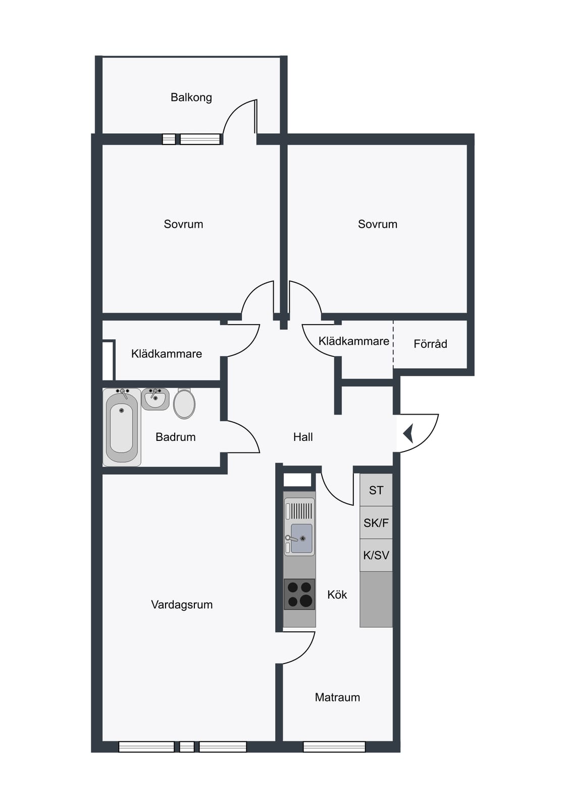 3 rok · 79 m² i Helsingborg – bild 12