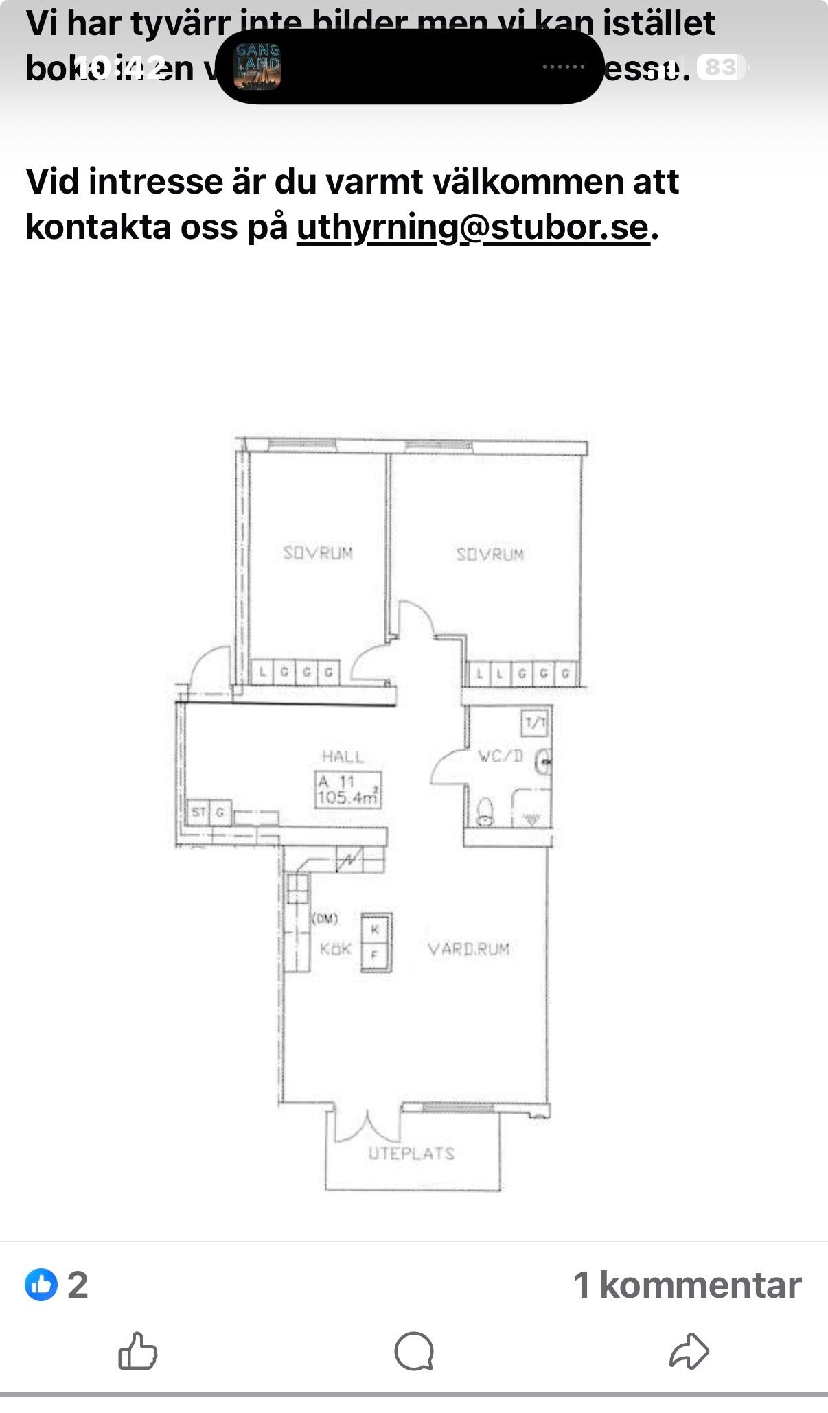 Lägenhet, 3 rooms, 105 sqm, Växjö – Växjö