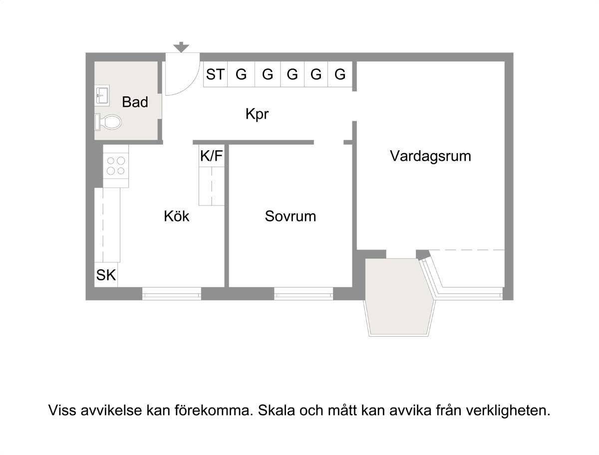 Lägenhet, 2 rooms, 55 sqm, Malmö – bild 11