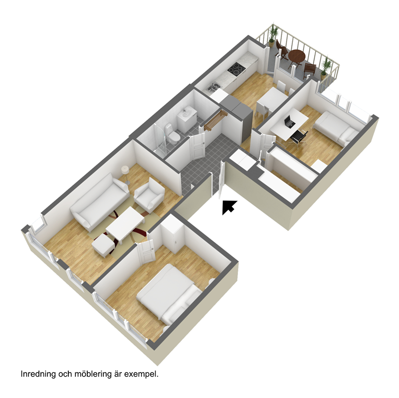 3 rok · 80 m² i Borås – bild 9