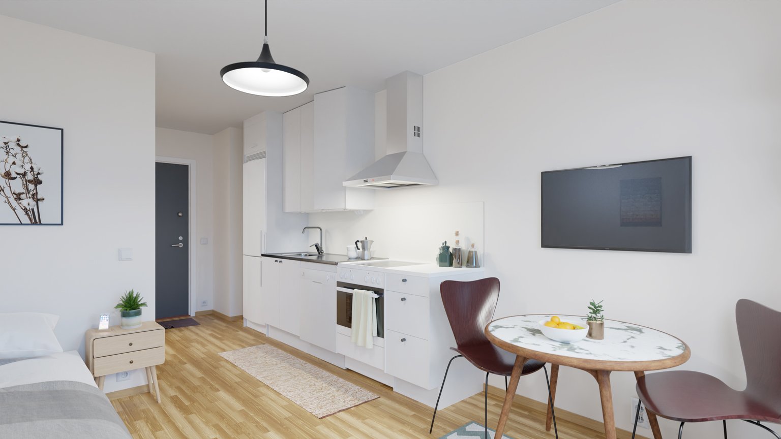 Lägenhet, 1 rooms, 22 sqm, Sollentuna