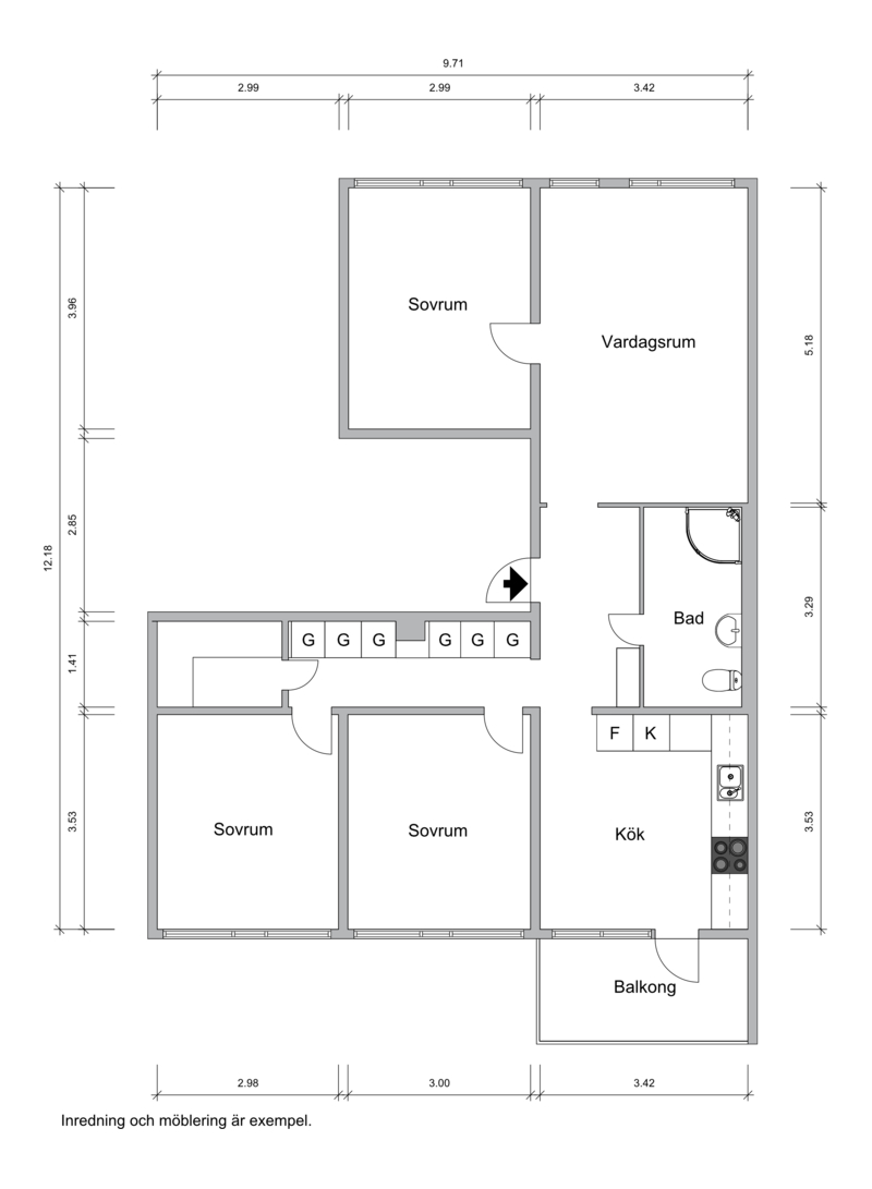 4 rok · 99 m² i Borås – bild 10