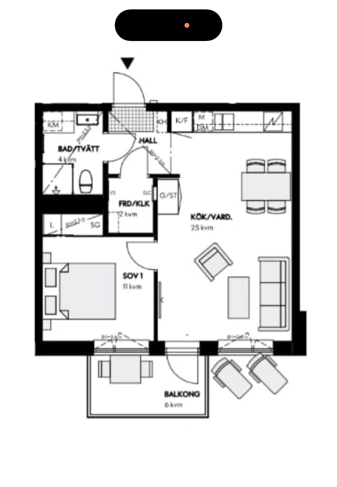 2 rok · 46 m² i Spånga – bild 9