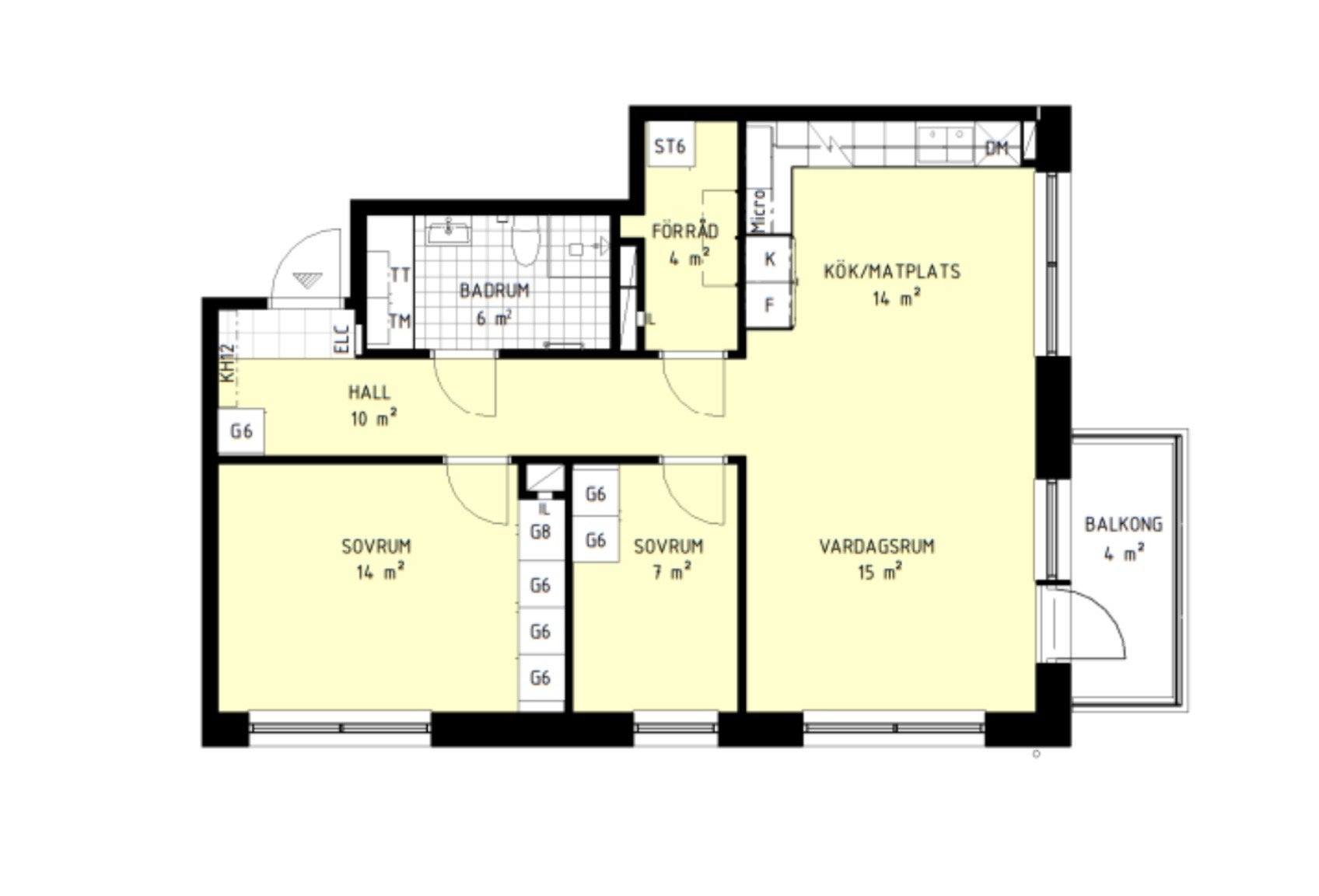 Lägenhet, 3 rooms, 72 sqm, Spånga – Spånga