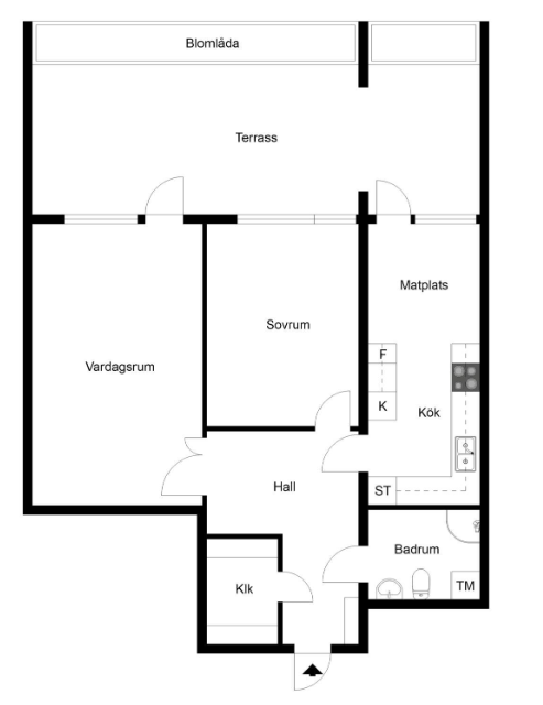 Lägenhet, 2 rooms, 67 sqm, Upplands Väsby – Upplands Väsby